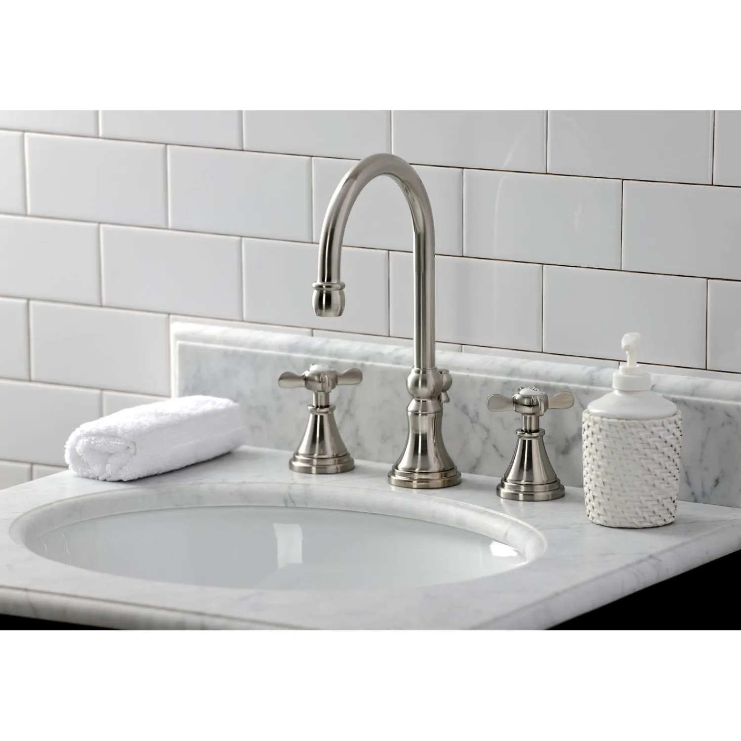 Hot KS298XBEX-P Essex Widespread Bathroom Faucet with Brass Pop-Up 8" Widespread