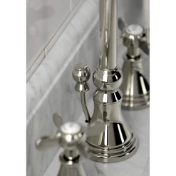 Hot KS298XBEX-P Essex Widespread Bathroom Faucet with Brass Pop-Up 8