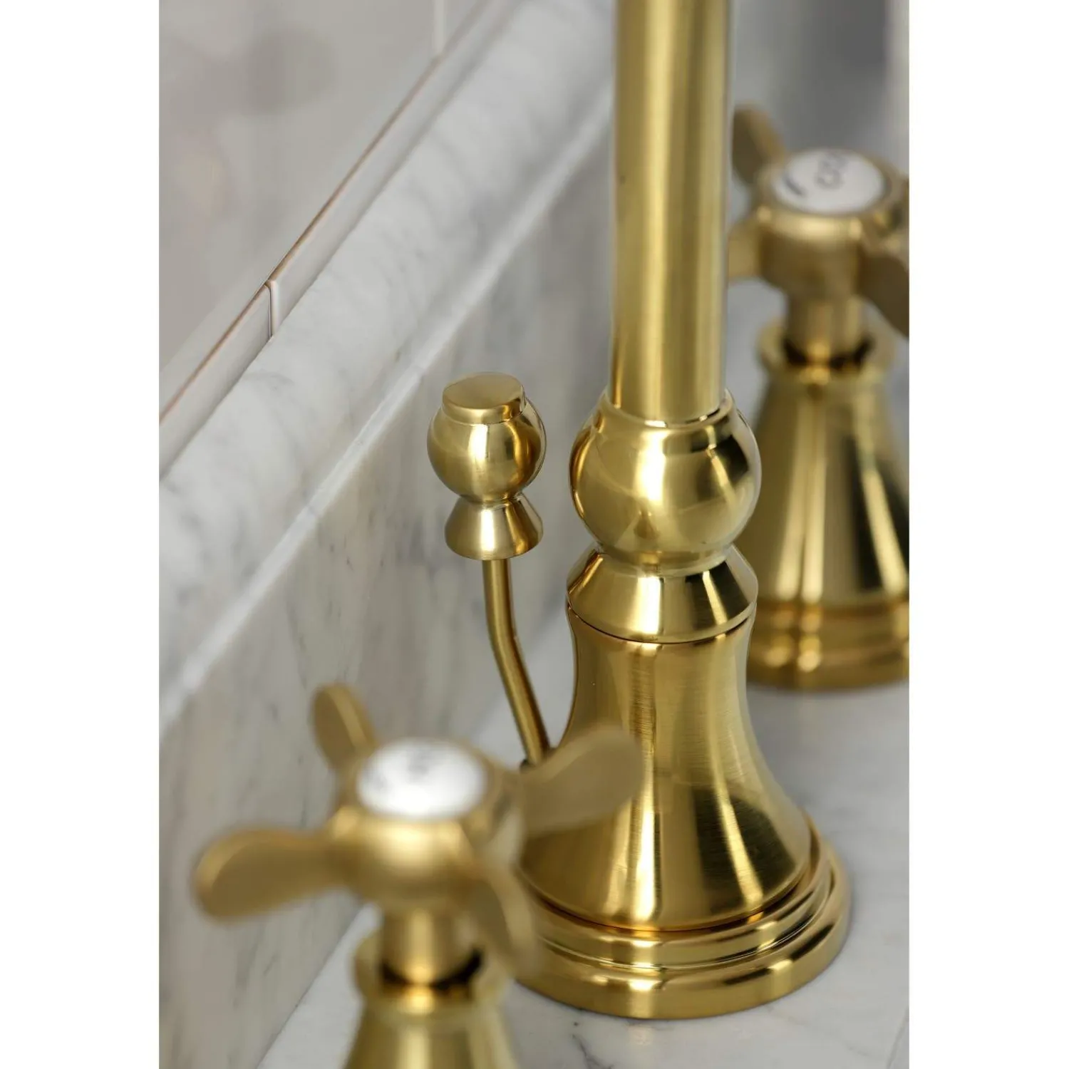 Hot KS298XBEX-P Essex Widespread Bathroom Faucet with Brass Pop-Up 8" Widespread