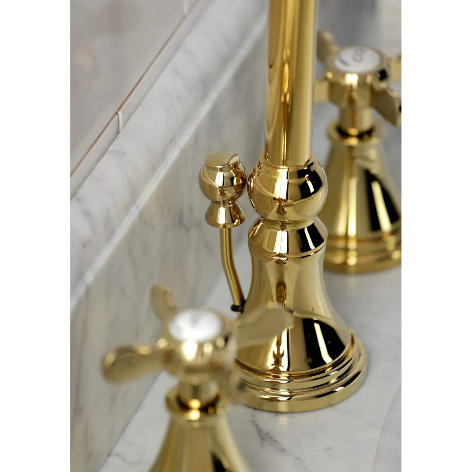 Hot KS298XBEX-P Essex Widespread Bathroom Faucet with Brass Pop-Up 8" Widespread