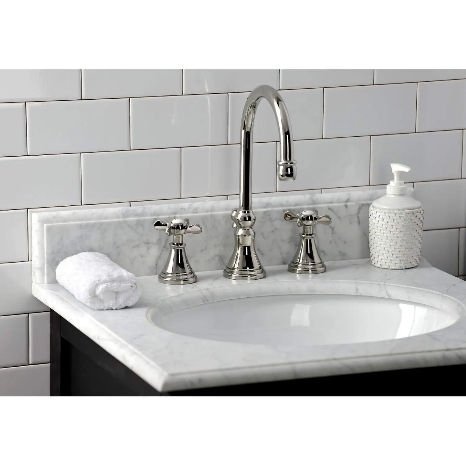 Hot KS298XBEX-P Essex Widespread Bathroom Faucet with Brass Pop-Up 8" Widespread