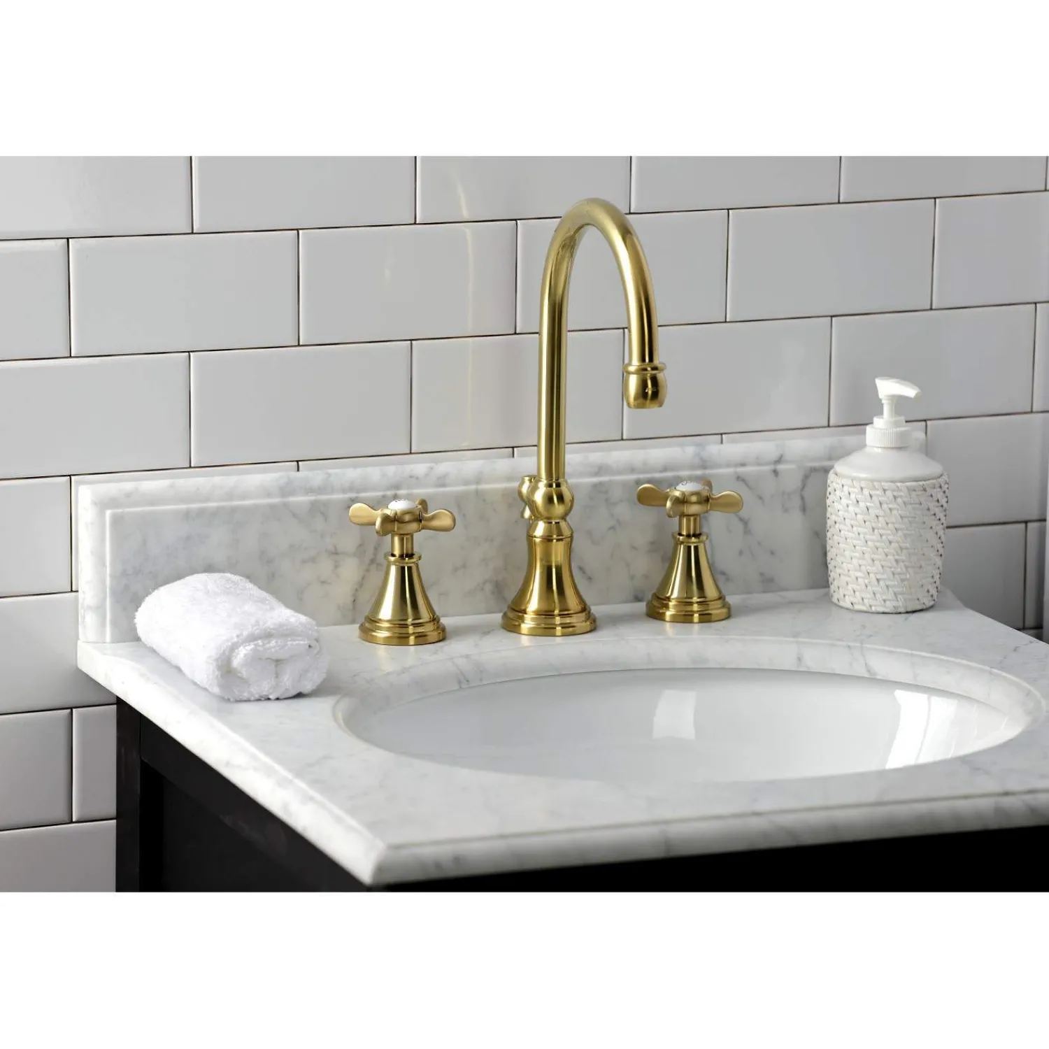 Hot KS298XBEX-P Essex Widespread Bathroom Faucet with Brass Pop-Up 8" Widespread
