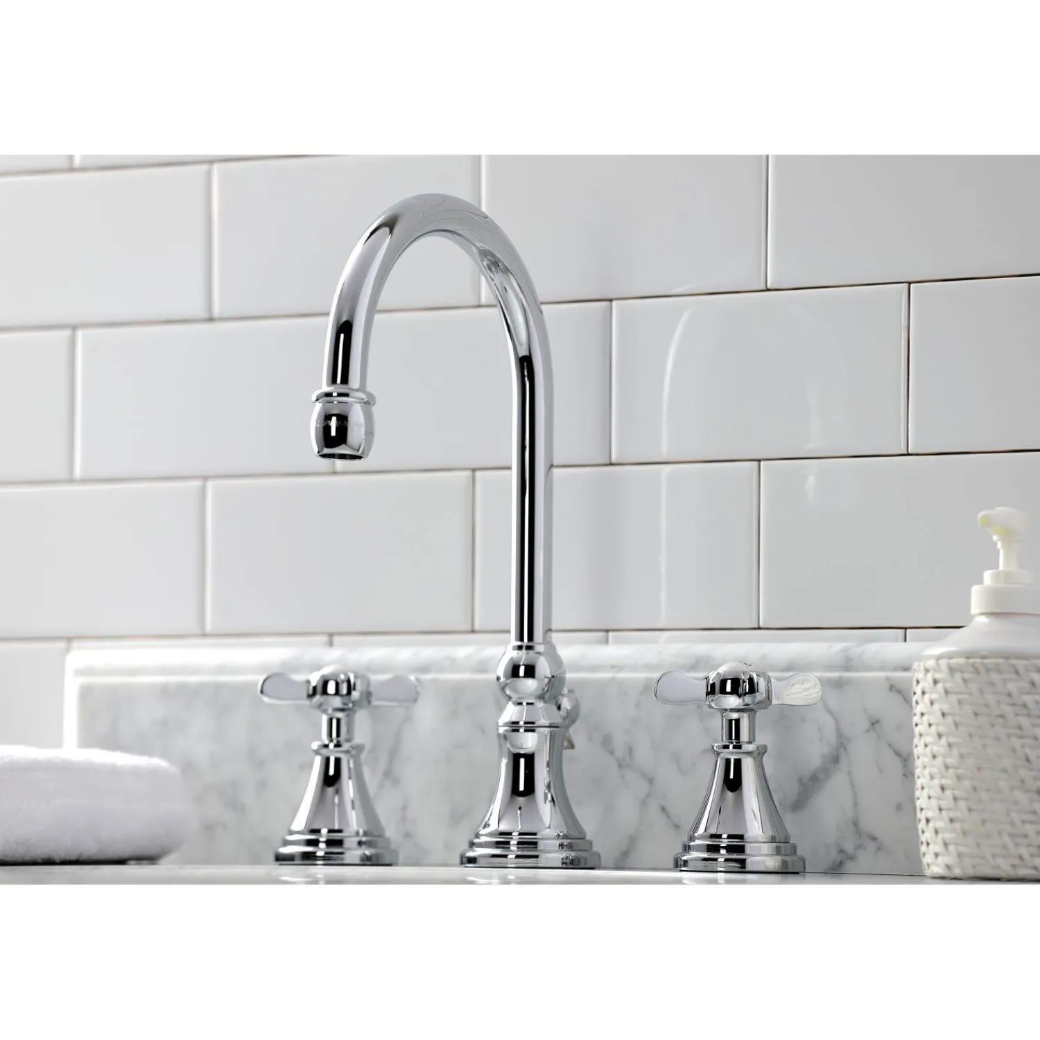 Hot KS298XBEX-P Essex Widespread Bathroom Faucet with Brass Pop-Up 8" Widespread