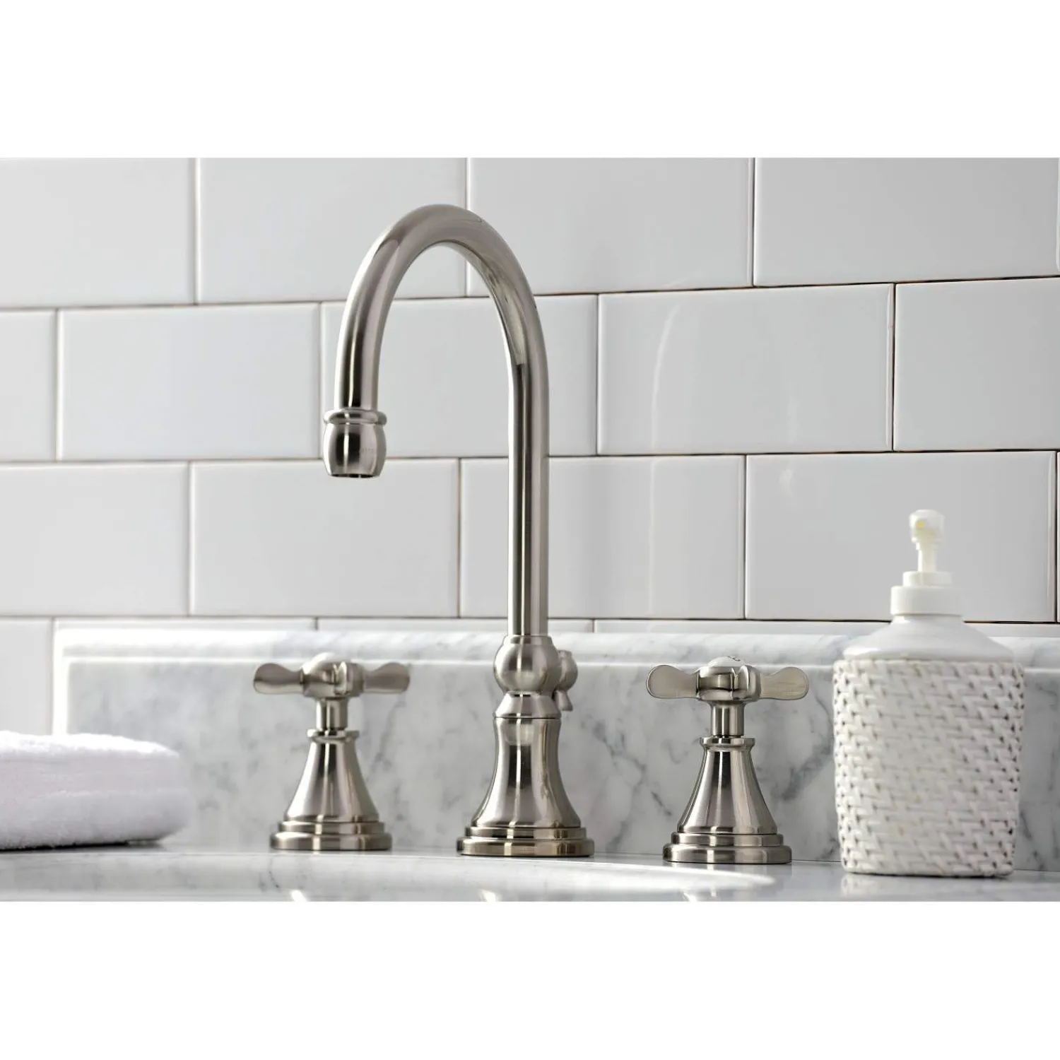 Hot KS298XBEX-P Essex Widespread Bathroom Faucet with Brass Pop-Up 8" Widespread