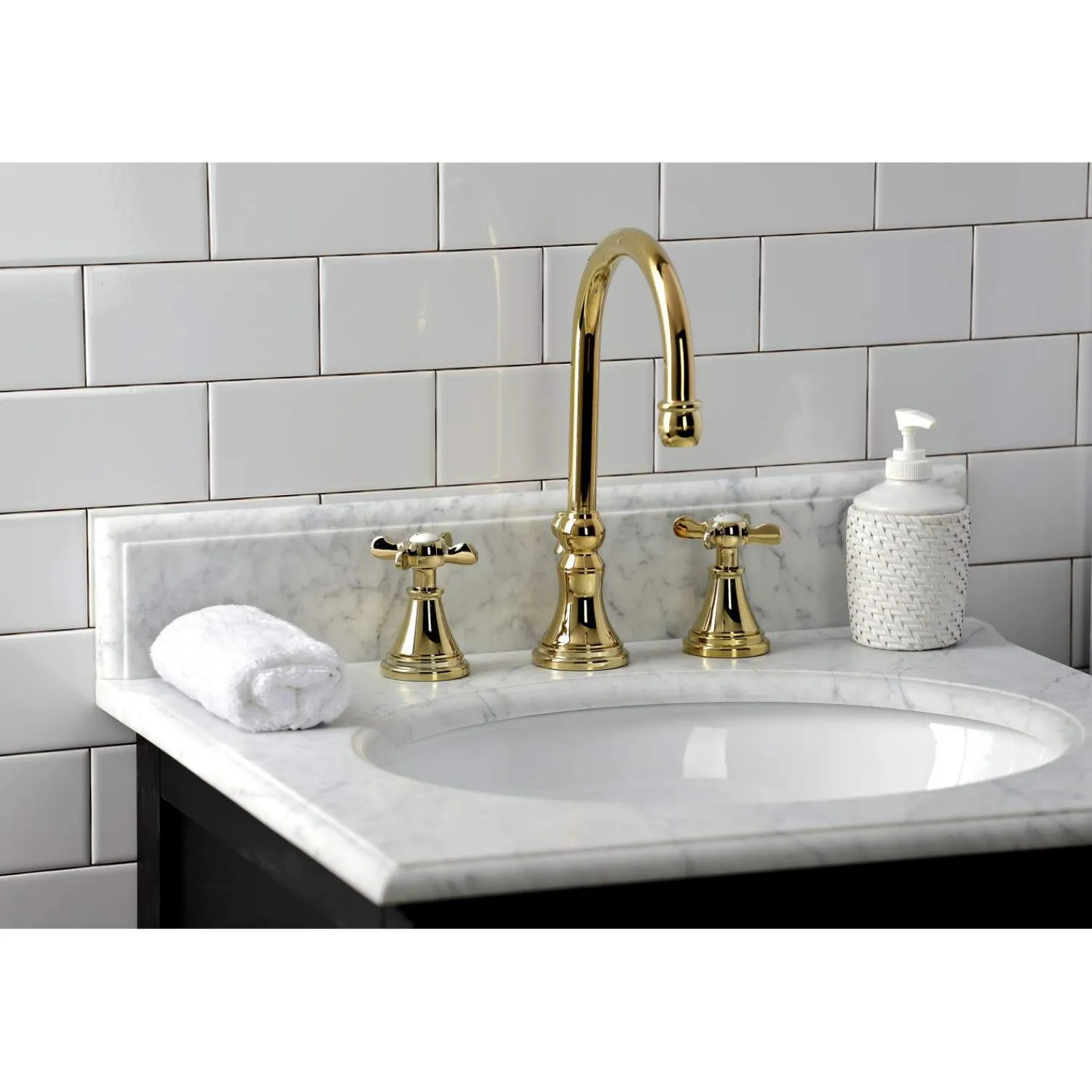 Hot KS298XBEX-P Essex Widespread Bathroom Faucet with Brass Pop-Up 8" Widespread