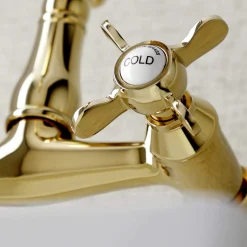 Online KS322XBEX-P 6-Inch Adjustable Center Wall Mount Kitchen Faucet Wall Mounted Kitchen Faucets