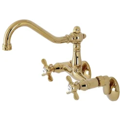 Online KS322XBEX-P 6-Inch Adjustable Center Wall Mount Kitchen Faucet Wall Mounted Kitchen Faucets