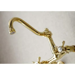 Online KS322XBEX-P 6-Inch Adjustable Center Wall Mount Kitchen Faucet Wall Mounted Kitchen Faucets