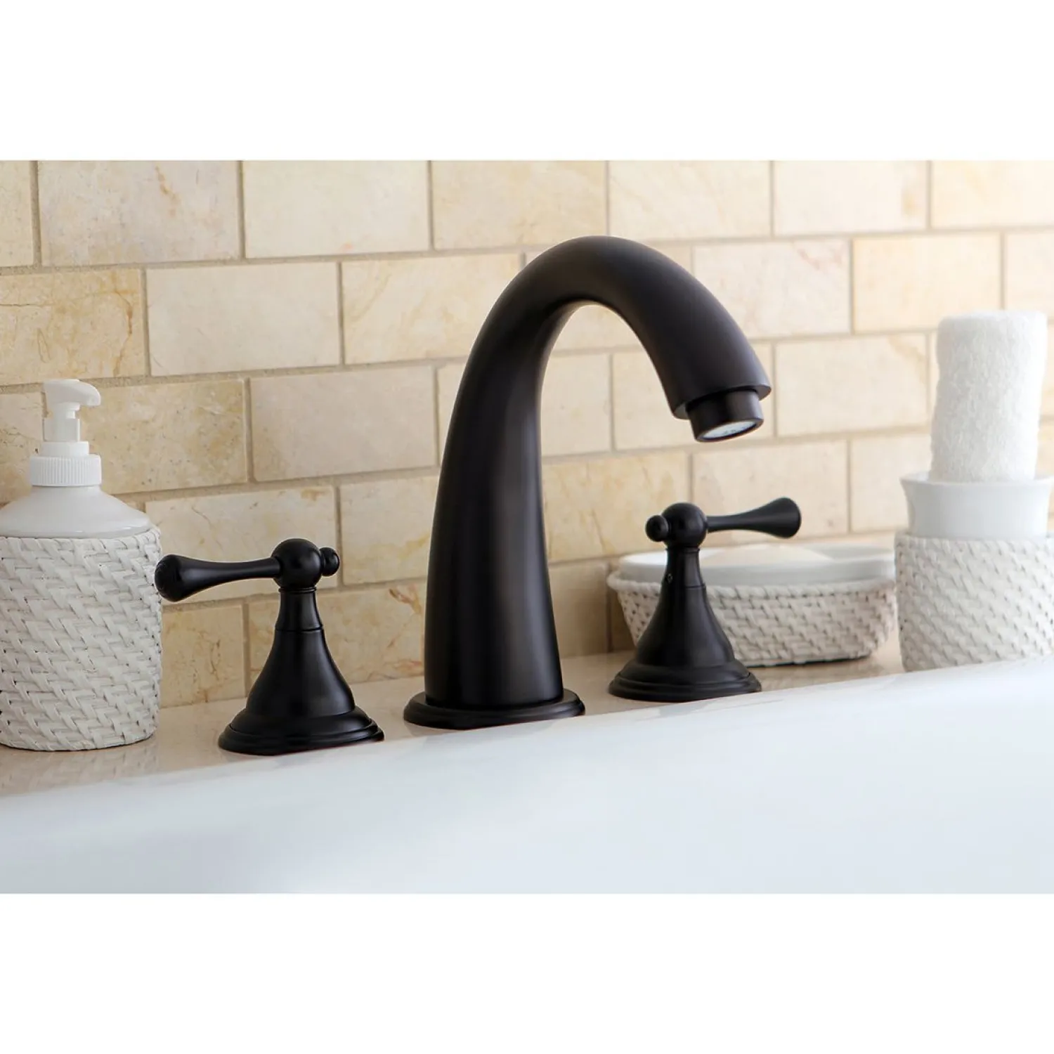 KS536XBL-P Vintage Roman 8.44" x 8" x 7.13" Tub Faucet Tub Faucets