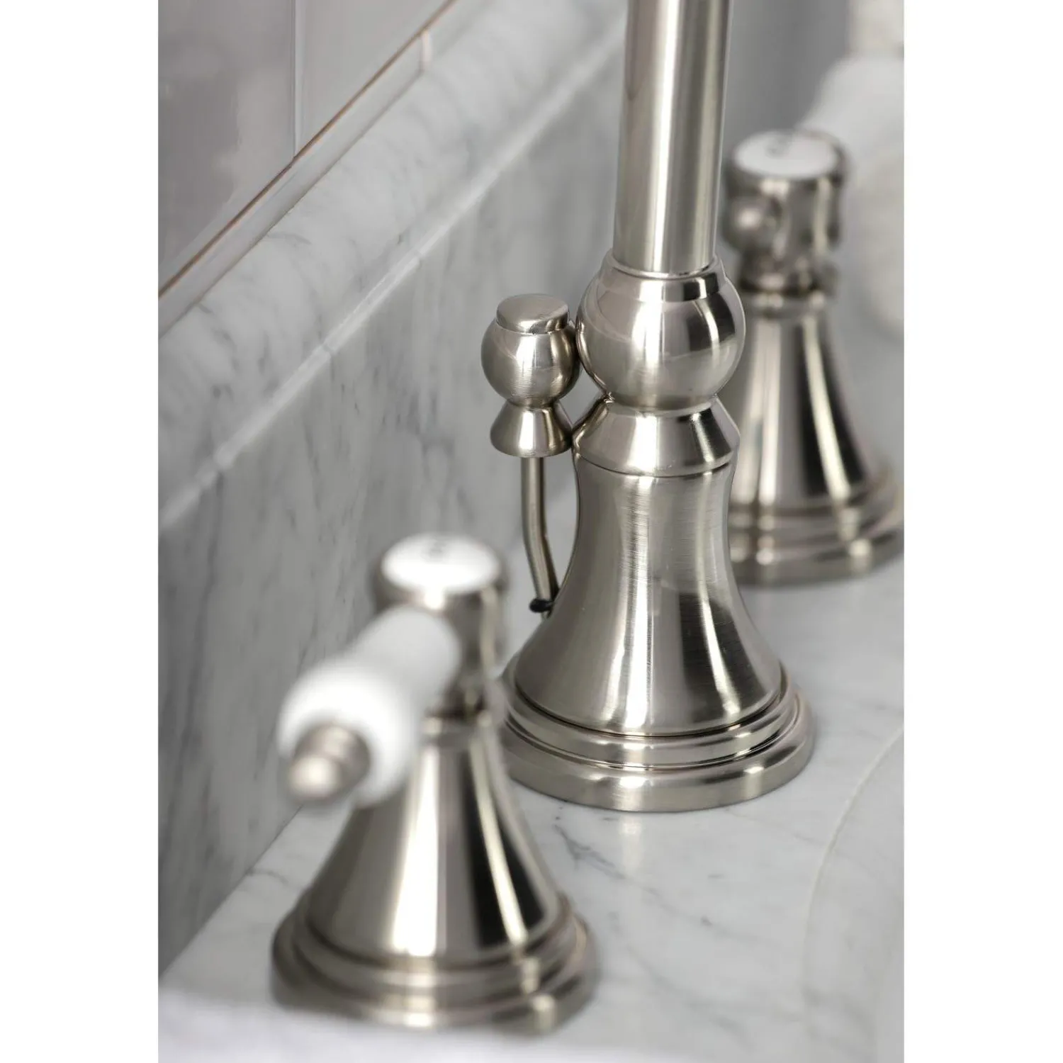 Sale KS298XBPL-P Bel Air Widespread Bathroom Faucet with Brass Pop-Up 8" Widespread