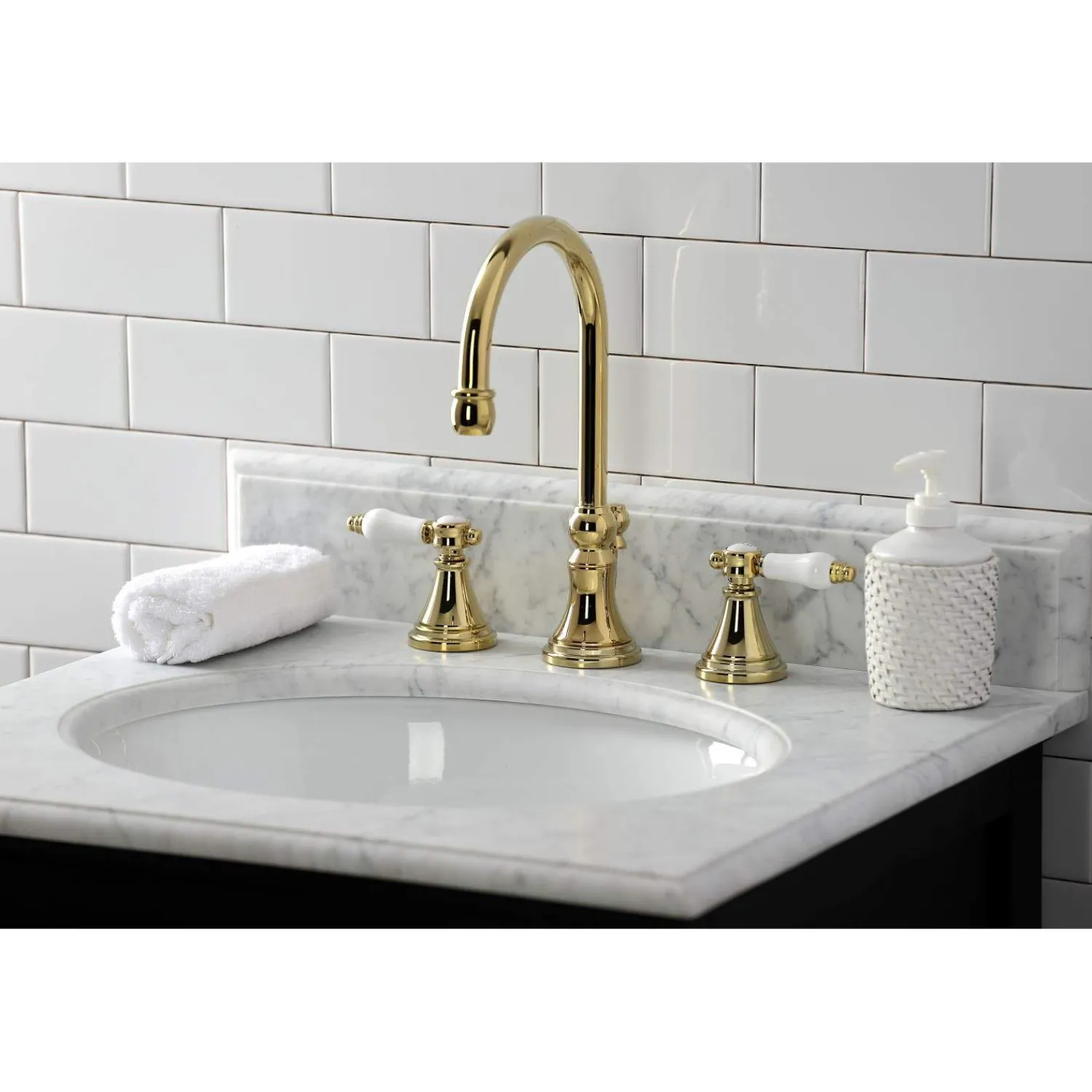 Sale KS298XBPL-P Bel Air Widespread Bathroom Faucet with Brass Pop-Up 8" Widespread
