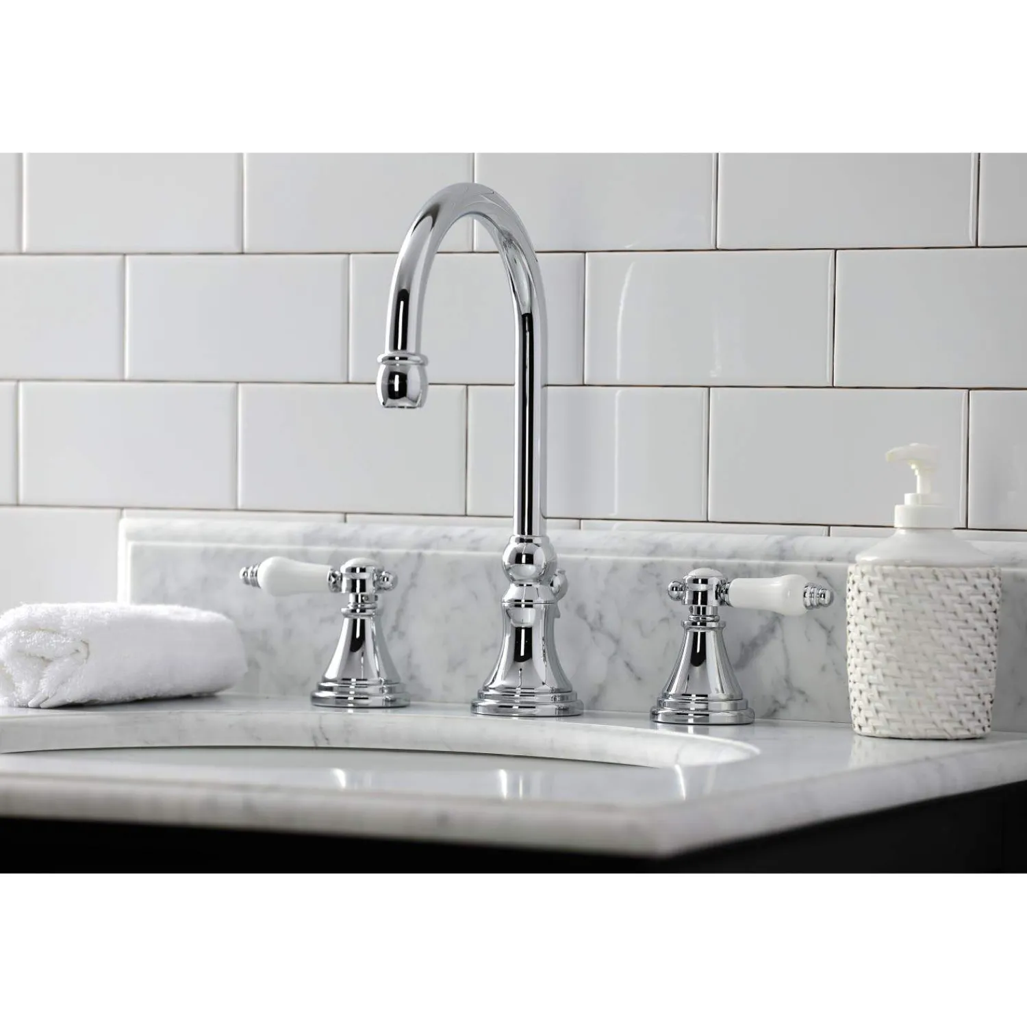 Sale KS298XBPL-P Bel Air Widespread Bathroom Faucet with Brass Pop-Up 8" Widespread