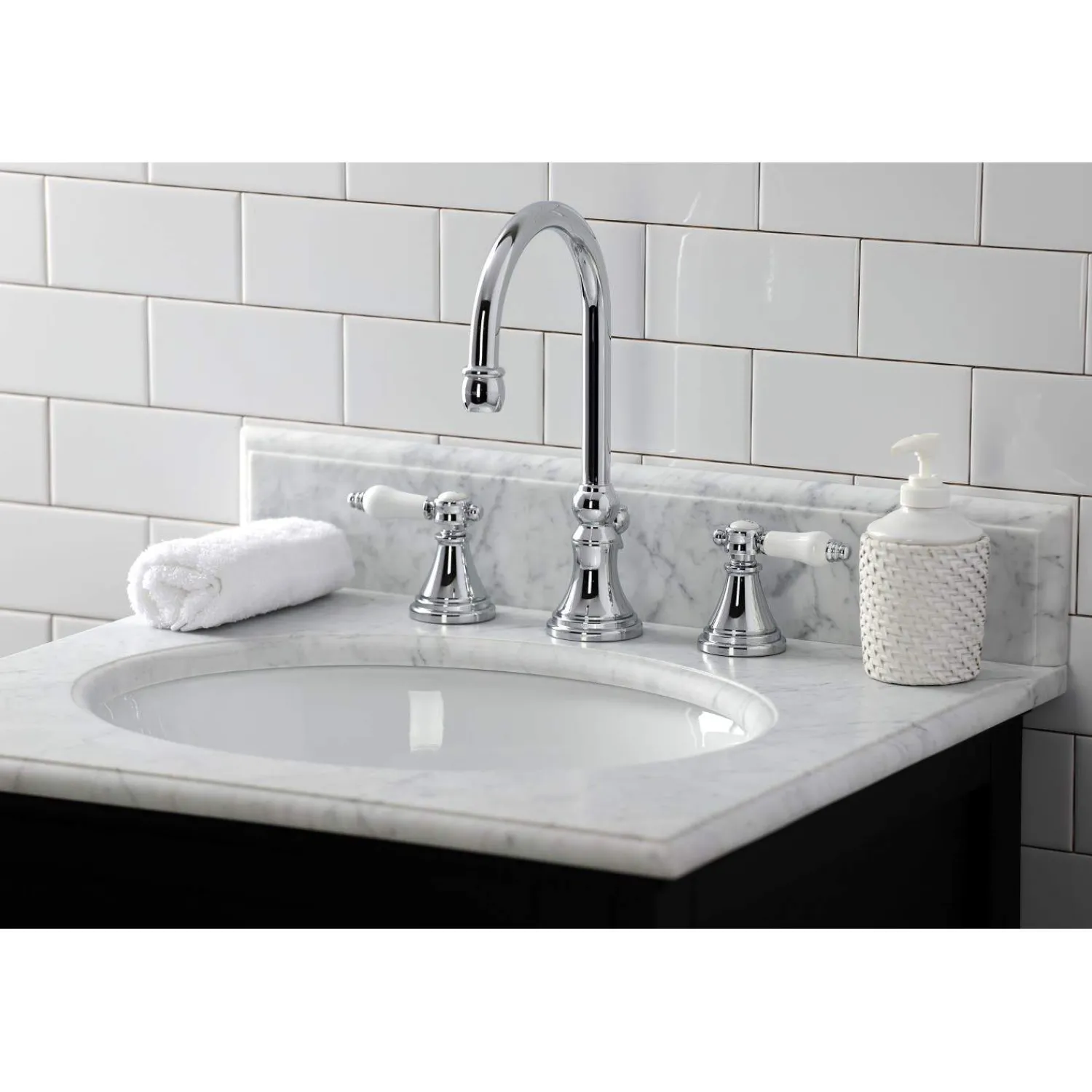 Sale KS298XBPL-P Bel Air Widespread Bathroom Faucet with Brass Pop-Up 8" Widespread