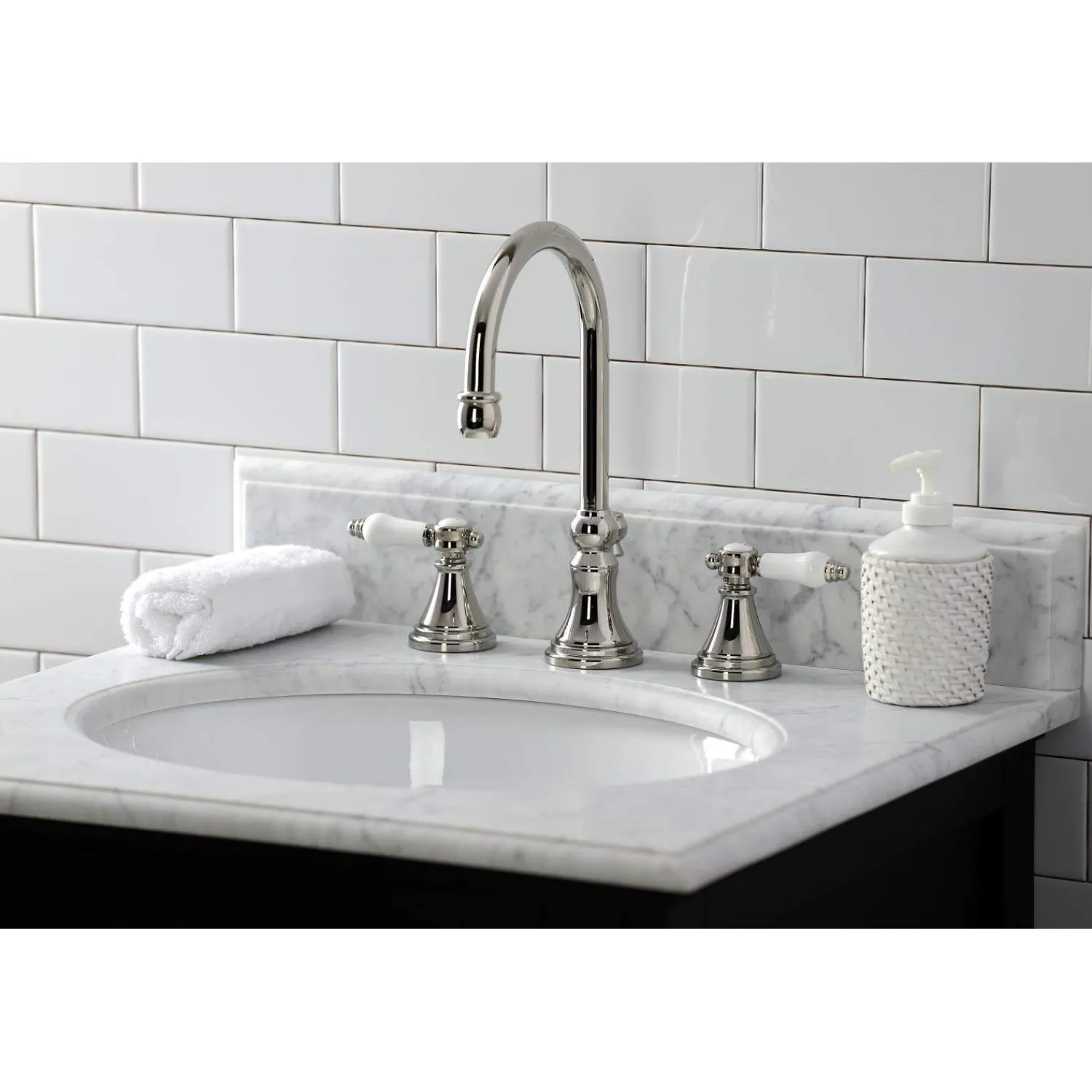 Sale KS298XBPL-P Bel Air Widespread Bathroom Faucet with Brass Pop-Up 8" Widespread
