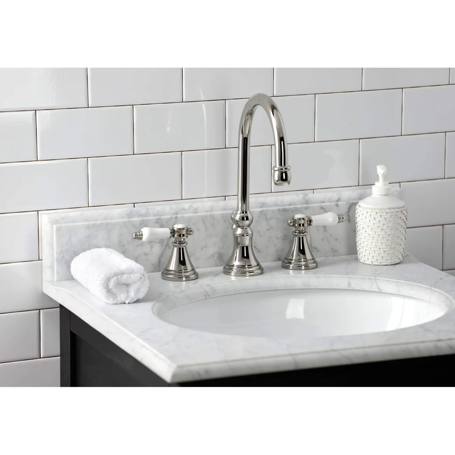Sale KS298XBPL-P Bel Air Widespread Bathroom Faucet with Brass Pop-Up 8" Widespread