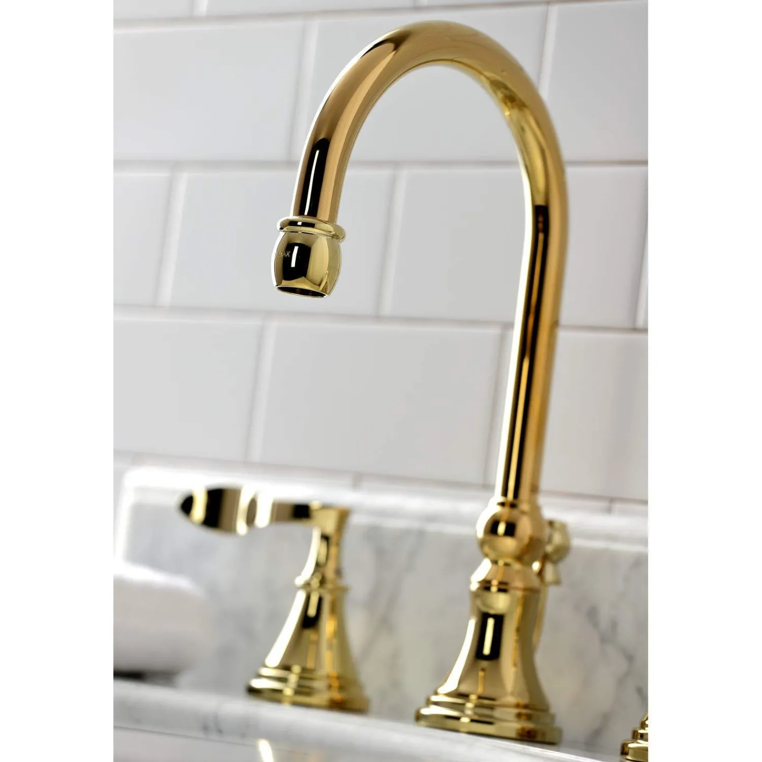 Clearance KS298XCFL-P Century Widespread Bathroom Faucet with Brass Pop-Up 8" Widespread