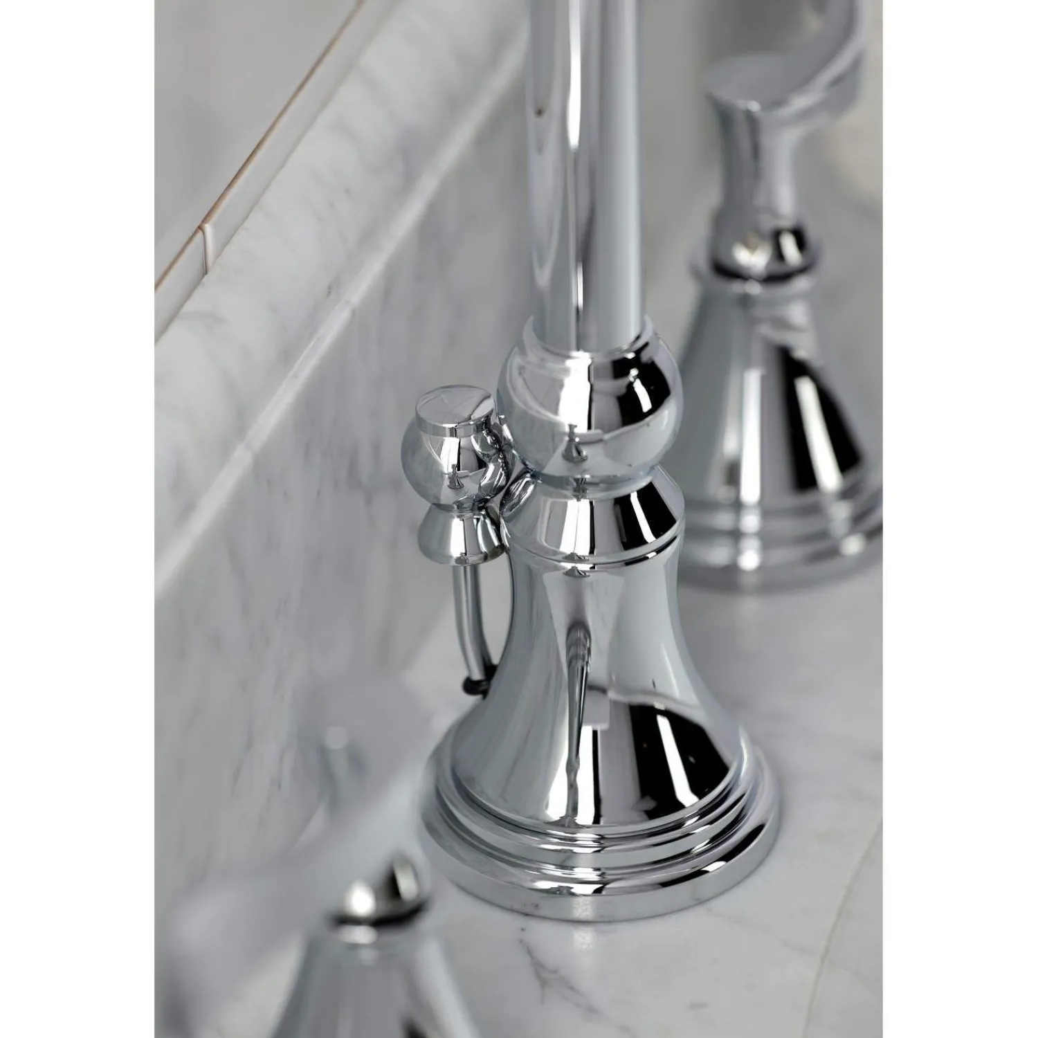 Clearance KS298XCFL-P Century Widespread Bathroom Faucet with Brass Pop-Up 8" Widespread