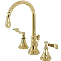 Clearance KS298XCFL-P Century Widespread Bathroom Faucet with Brass Pop-Up 8
