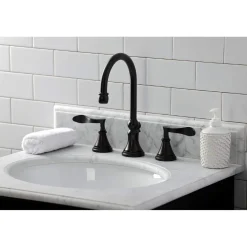 Clearance KS298XCFL-P Century Widespread Bathroom Faucet with Brass Pop-Up 8