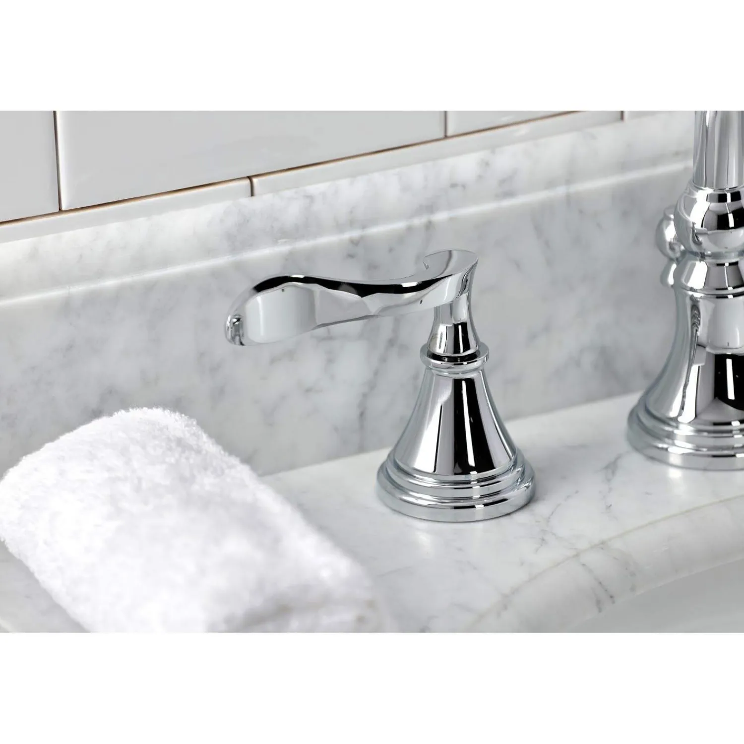 Clearance KS298XCFL-P Century Widespread Bathroom Faucet with Brass Pop-Up 8" Widespread