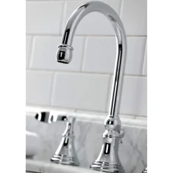 Clearance KS298XCFL-P Century Widespread Bathroom Faucet with Brass Pop-Up 8