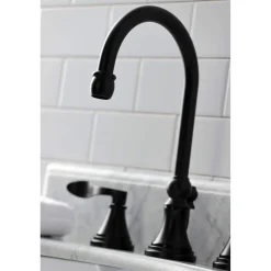 Outlet KS298XDFL-P NuFrench Widespread Bathroom Faucet with Brass Pop-Up 8" Widespread