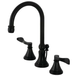 Outlet KS298XDFL-P NuFrench Widespread Bathroom Faucet with Brass Pop-Up 8