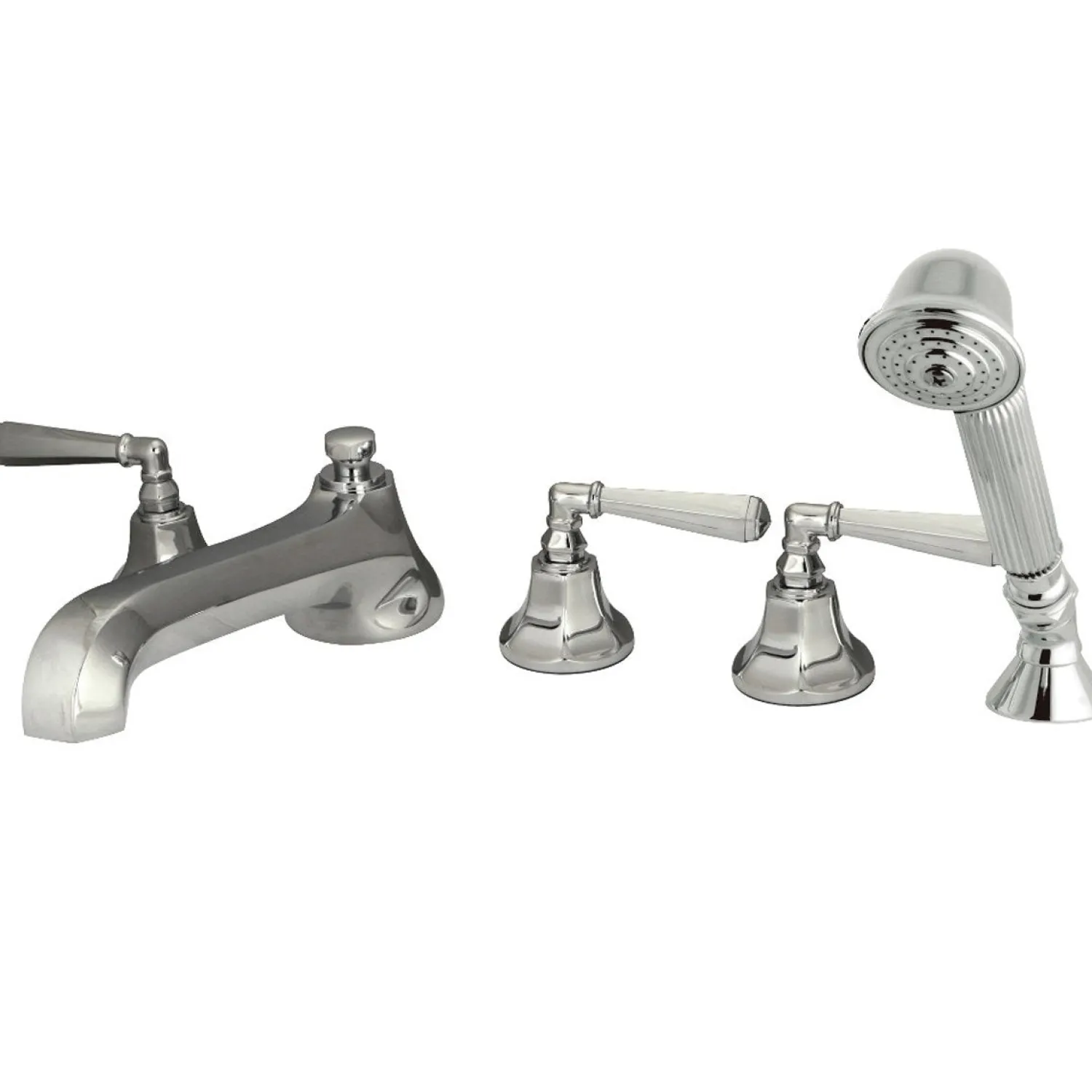 Hot KS430X5HL-P Roman Lever Handles Tub Faucet with Hand Shower Tub Faucets