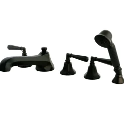 Hot KS430X5HL-P Roman Lever Handles Tub Faucet with Hand Shower Tub Faucets
