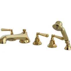 Hot KS430X5HL-P Roman Lever Handles Tub Faucet with Hand Shower Tub Faucets