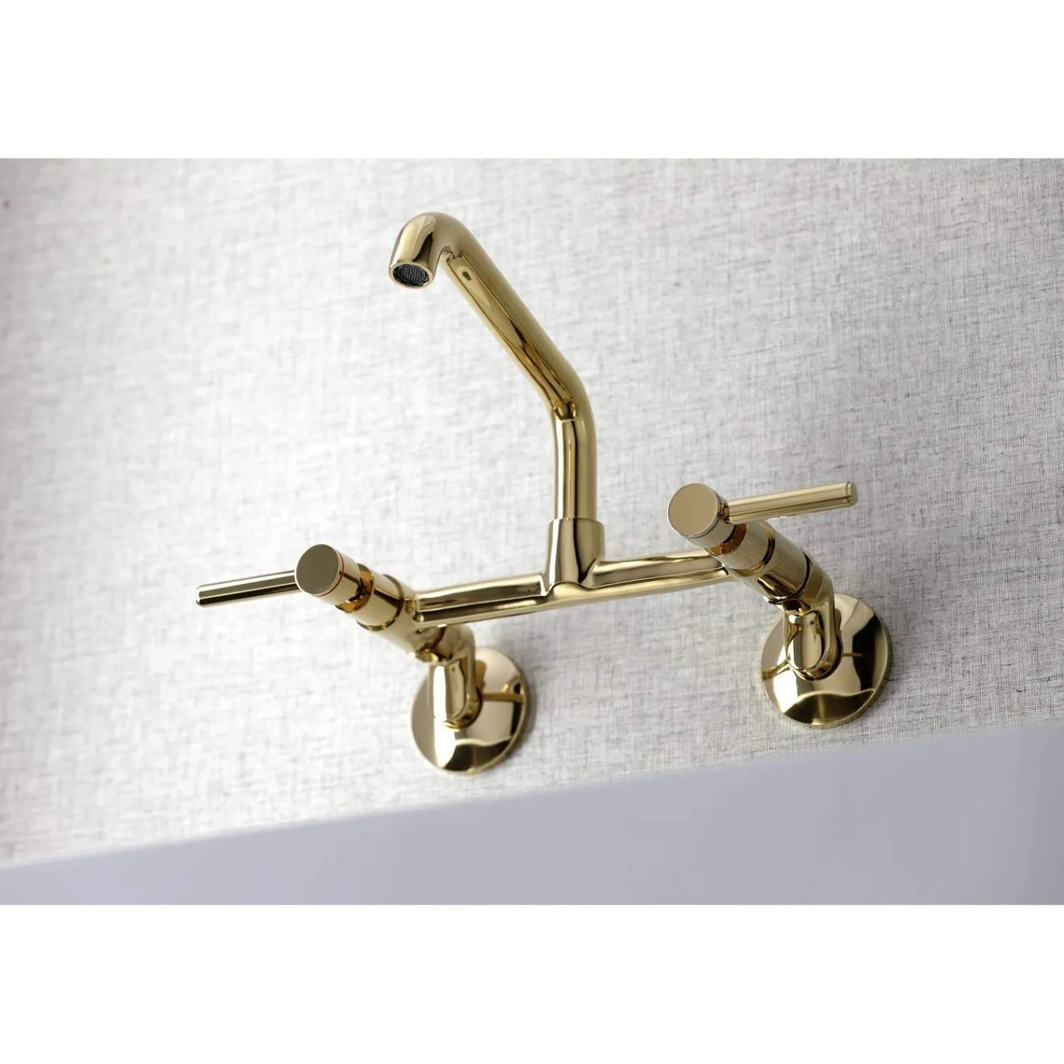 New KS823X-P Concord Two-Handle Wall-Mount Kitchen Faucet Wall Mounted Kitchen Faucets