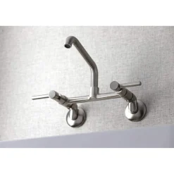 New KS823X-P Concord Two-Handle Wall-Mount Kitchen Faucet Wall Mounted Kitchen Faucets