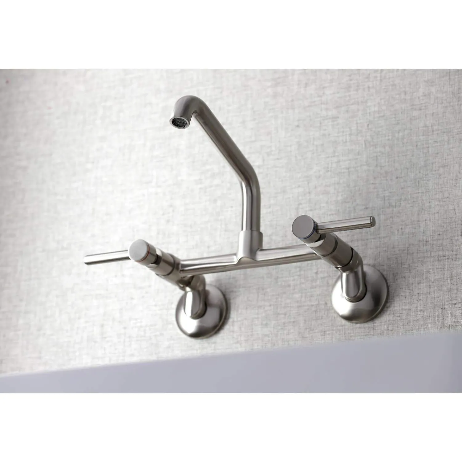 New KS823X-P Concord Two-Handle Wall-Mount Kitchen Faucet Wall Mounted Kitchen Faucets