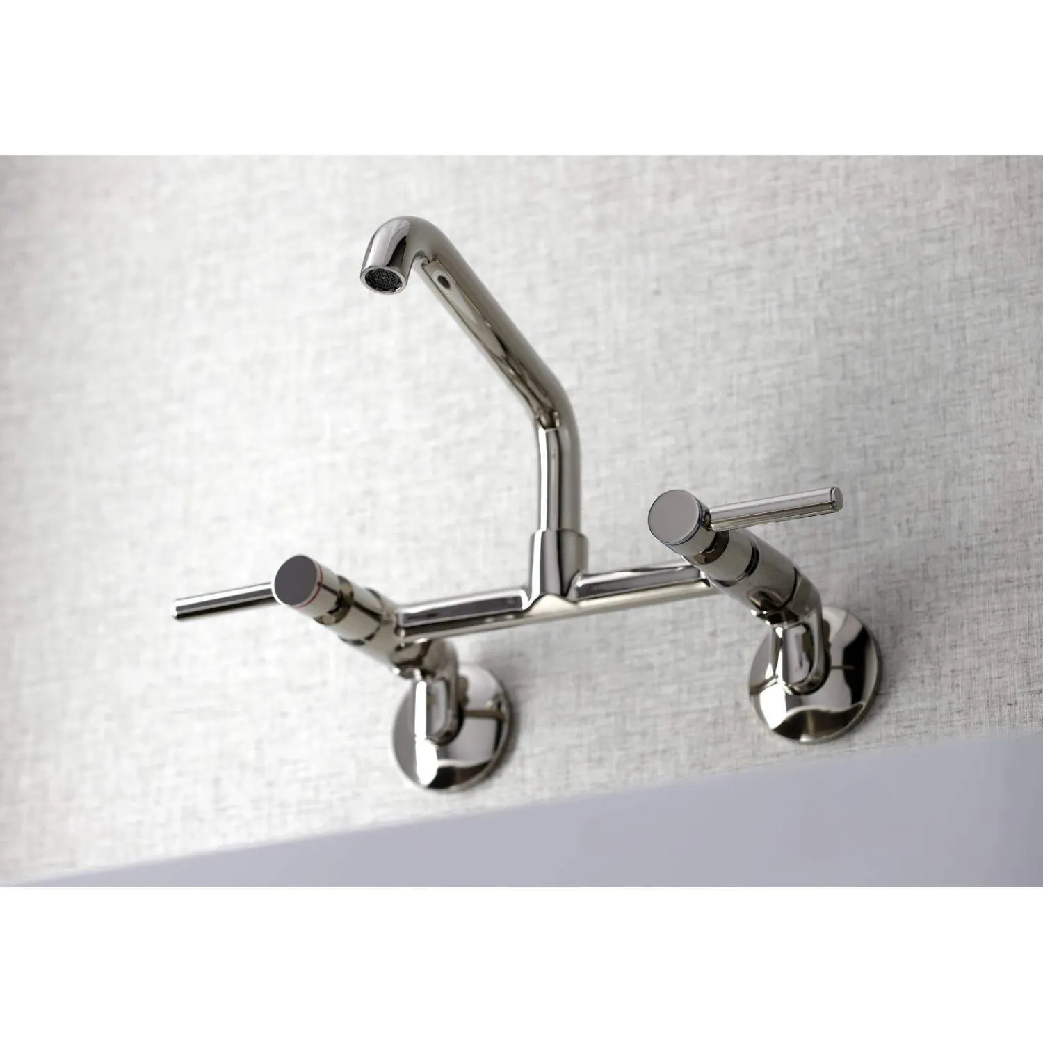 New KS823X-P Concord Two-Handle Wall-Mount Kitchen Faucet Wall Mounted Kitchen Faucets