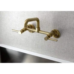 New KS823X-P Concord Two-Handle Wall-Mount Kitchen Faucet Wall Mounted Kitchen Faucets