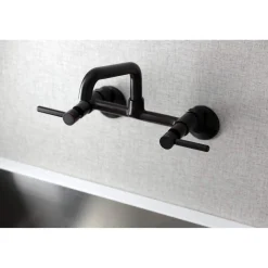 New KS823X-P Concord Two-Handle Wall-Mount Kitchen Faucet Wall Mounted Kitchen Faucets