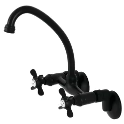 Outlet KS114X-P Essex Two Handle Wall Mount Kitchen Faucet Wall Mounted Kitchen Faucets