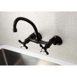 Outlet KS114X-P Essex Two Handle Wall Mount Kitchen Faucet Wall Mounted Kitchen Faucets