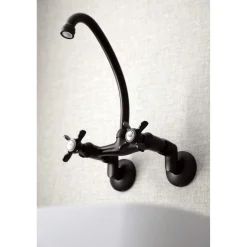 Outlet KS114X-P Essex Two Handle Wall Mount Kitchen Faucet Wall Mounted Kitchen Faucets
