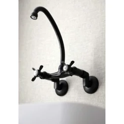 Outlet KS114X-P Essex Two Handle Wall Mount Kitchen Faucet Wall Mounted Kitchen Faucets