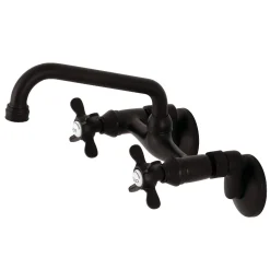 Outlet KS113X-P Essex Two Handle Wall Mount Kitchen Faucet Wall Mounted Kitchen Faucets