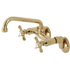 Outlet KS113X-P Essex Two Handle Wall Mount Kitchen Faucet Wall Mounted Kitchen Faucets