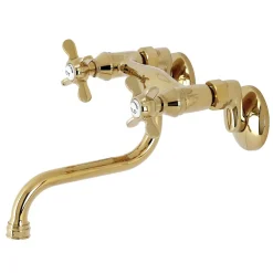 Discount KS116X-P Essex Two Handle Wall Mount Bathroom Faucet Wall Mount