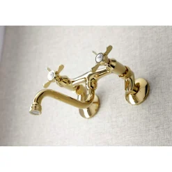 Discount KS116X-P Essex Two Handle Wall Mount Bathroom Faucet Wall Mount