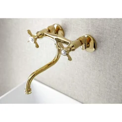 Discount KS116X-P Essex Two Handle Wall Mount Bathroom Faucet Wall Mount