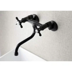 Discount KS116X-P Essex Two Handle Wall Mount Bathroom Faucet Wall Mount