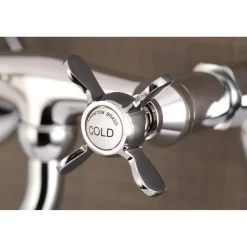 Discount KS115X-P Essex Two Handle Wall Mount Bathroom Faucet Wall Mount
