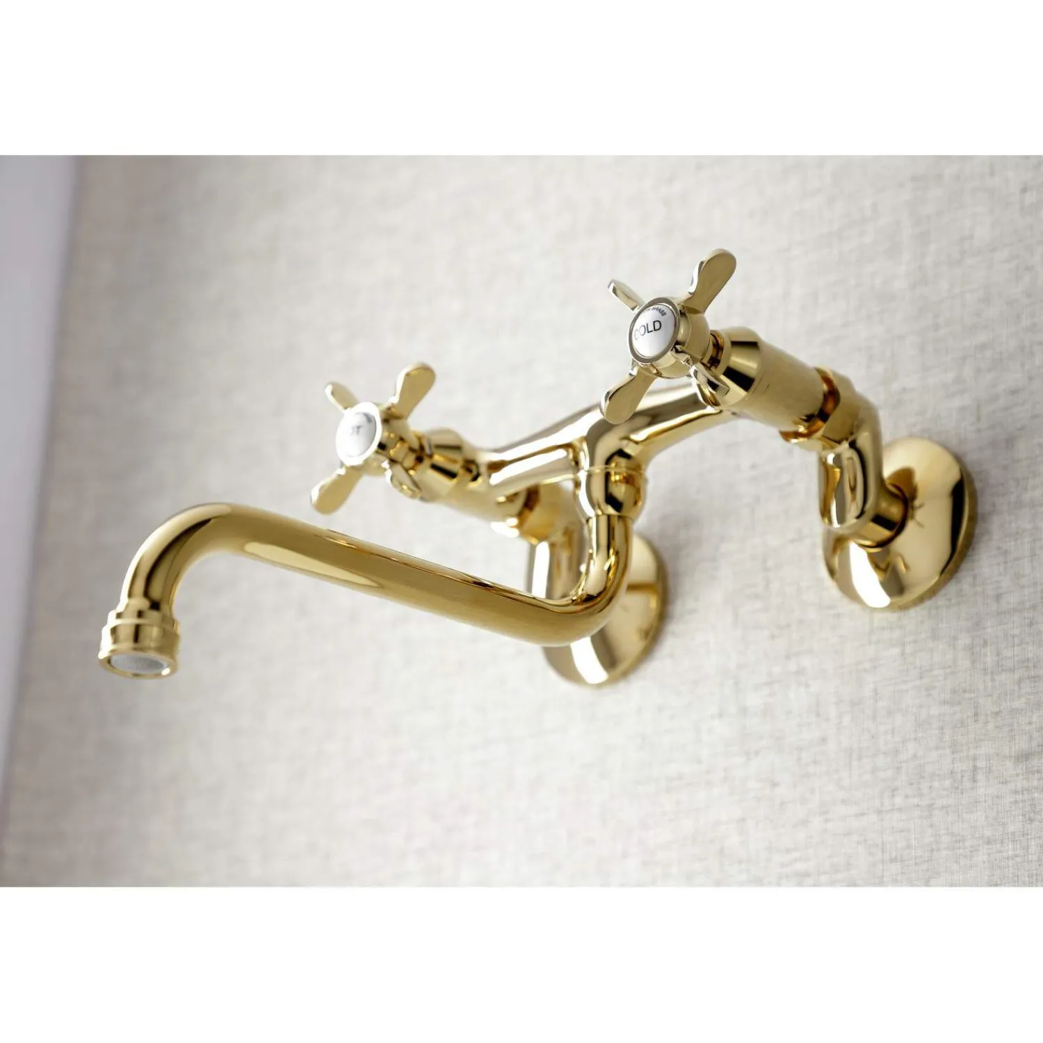 Discount KS115X-P Essex Two Handle Wall Mount Bathroom Faucet Wall Mount