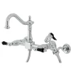 Discount KS126XPKLBS-P Duchess Wall Mount Bridge Kitchen Faucet with Brass Sprayer Wall Mounted Kitchen Faucets