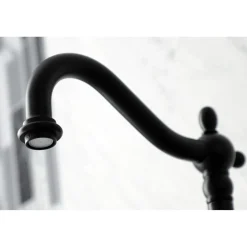 Discount KS126XPKLBS-P Duchess Wall Mount Bridge Kitchen Faucet with Brass Sprayer Wall Mounted Kitchen Faucets